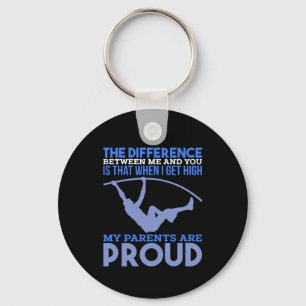 Pole Vault - My Parents Are Proud Keychain