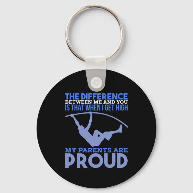 Pole Vault - My Parents Are Proud Keychain (Front)