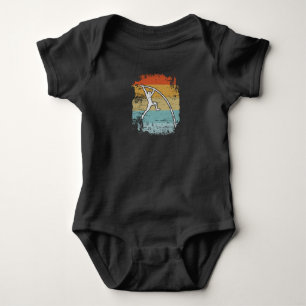 Pole Vault Pole Vaulting Retro Baby Bodysuit