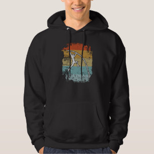 Pole Vault Pole Vaulting Retro Hoodie
