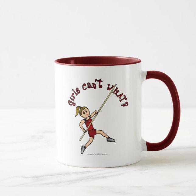 Pole Vault - Red (Light) Mug (Right)