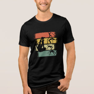 Pole Vault Retro Vintage Tri-Blend Shirt