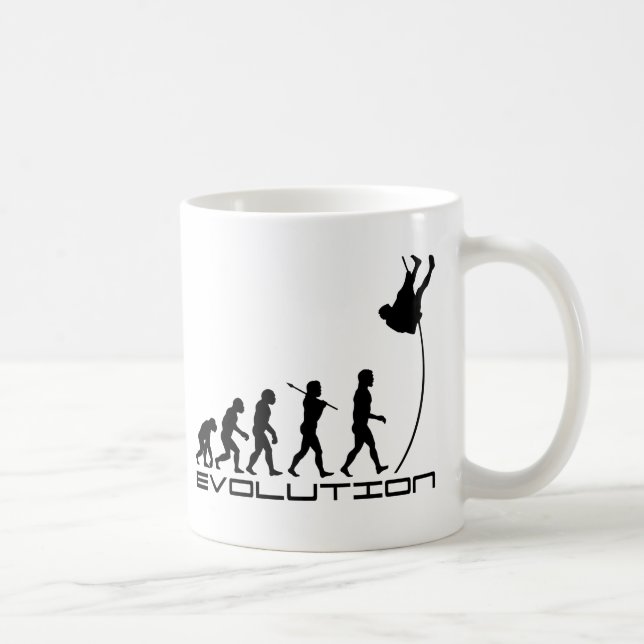 Pole Vault Sport Evolution Art Coffee Mug (Right)