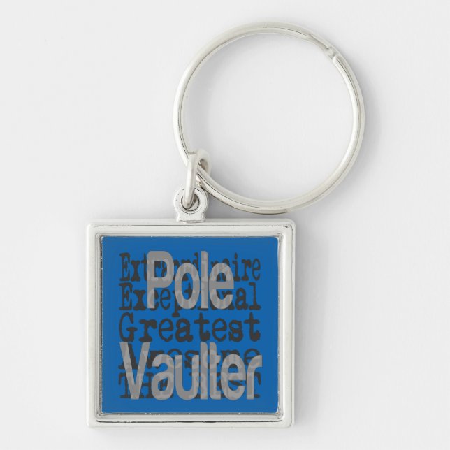 Pole Vaulter Extraordinaire Keychain (Front)