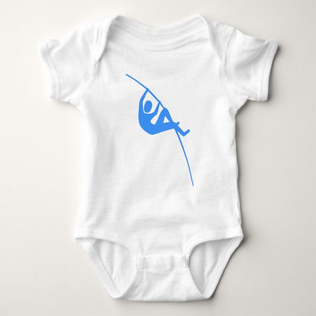 Pole Vaulting - Baby Blue Bodysuit (Front)