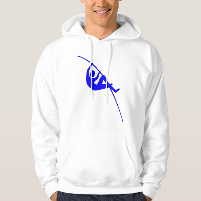 Pole Vaulting - Blue Hoodie (Front)