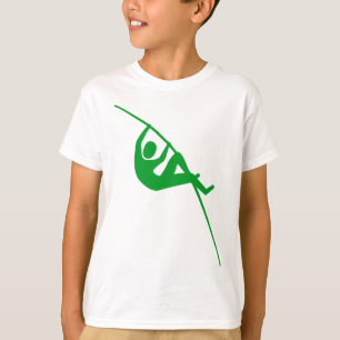 Pole Vaulting - Grass Green T-Shirt