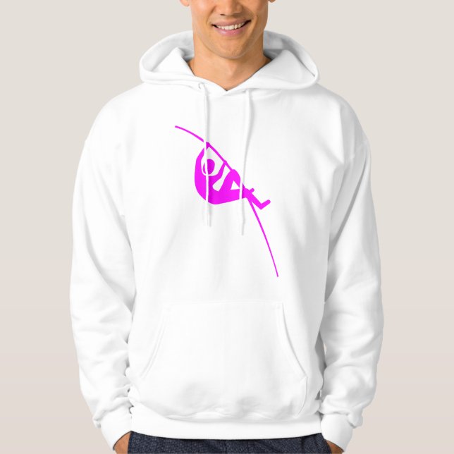 Pole Vaulting - Magenta Hoodie (Front)