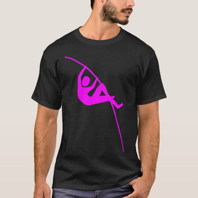 Pole Vaulting - Magenta T-Shirt (Front)