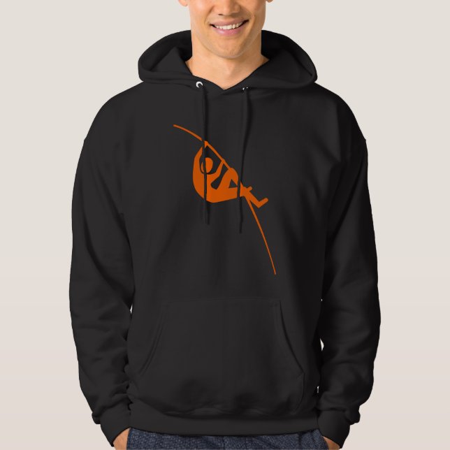 Pole Vaulting - Orange Hoodie (Front)