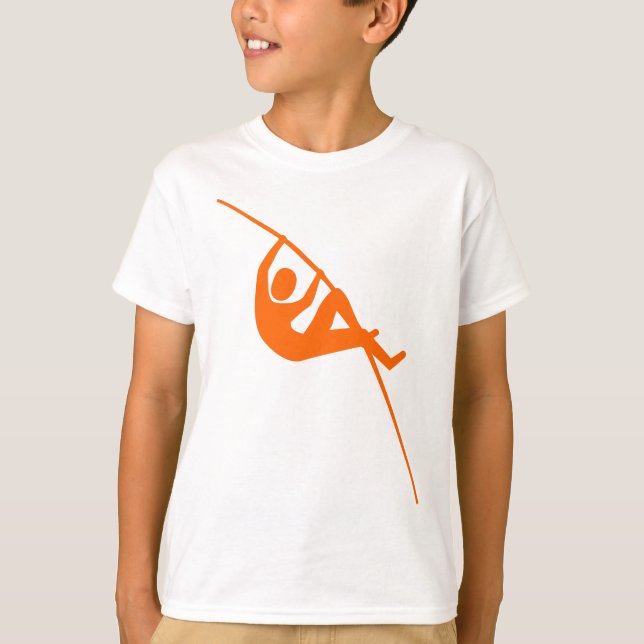 Pole Vaulting - Orange T-Shirt (Front)