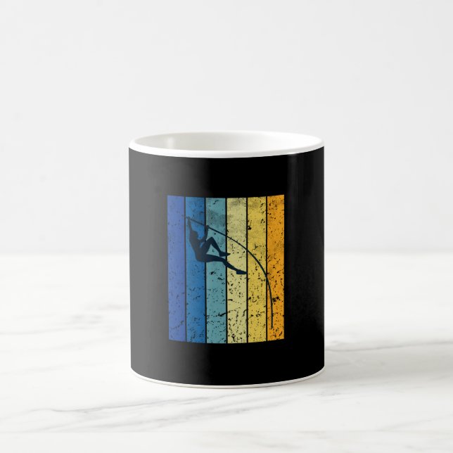 Pole Vaulting Retro Coffee Mug (Center)