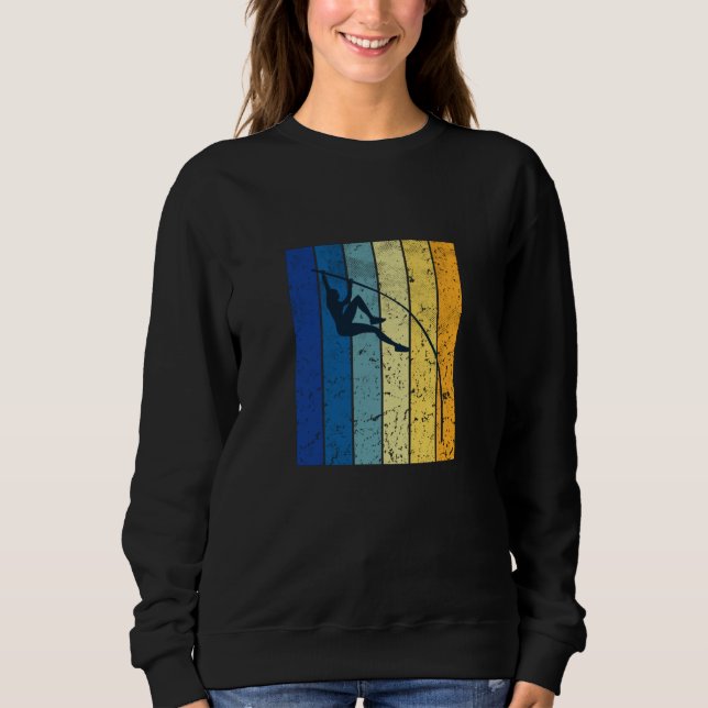 Pole Vaulting Retro Sweatshirt (Front)