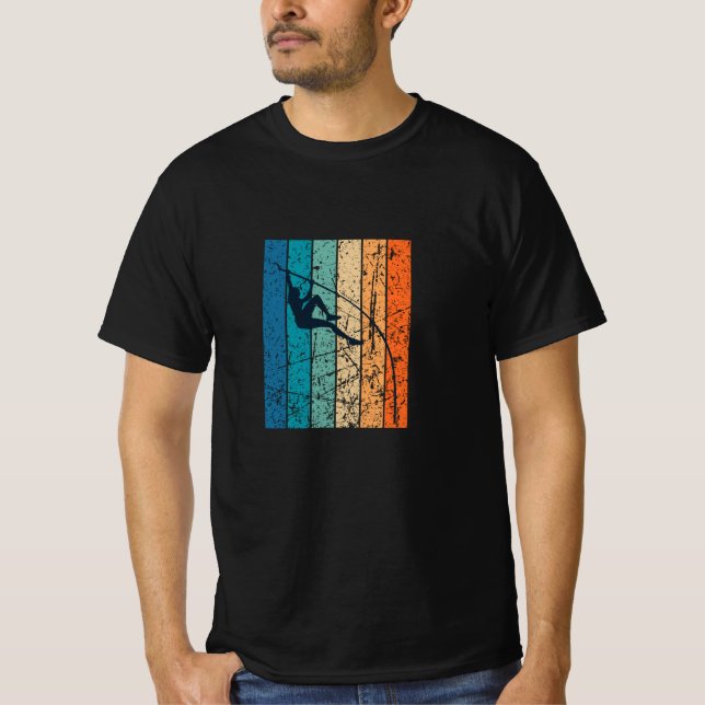 Pole Vaulting Retro T-Shirt (Front)