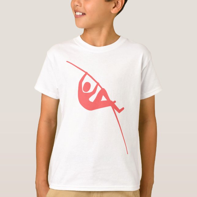 Pole Vaulting - Tropical Pink T-Shirt (Front)