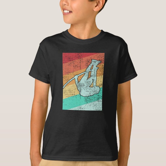 Pole Vaulting Vintage Retro T-Shirt (Front)