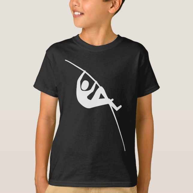 Pole Vaulting - White T-Shirt (Front)