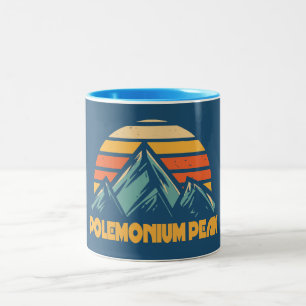 Polemonium Peak California Retro Turquoise Two-Tone Coffee Mug