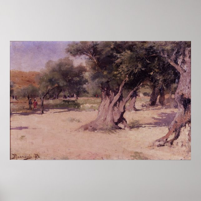 Polenov - Olive Trees In Palestine Poster (Front)