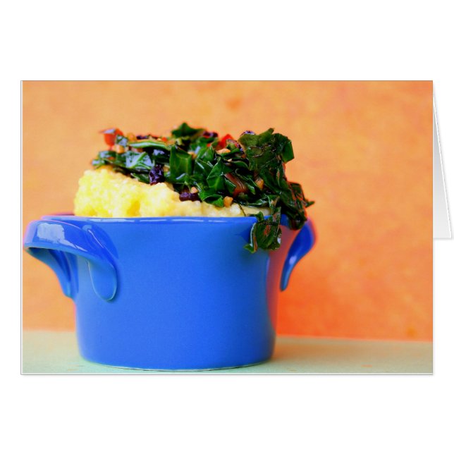 Polenta avec des verts (Devant Horizontal)