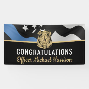 Police Academy Graduation Law Enforcement Officer Banner