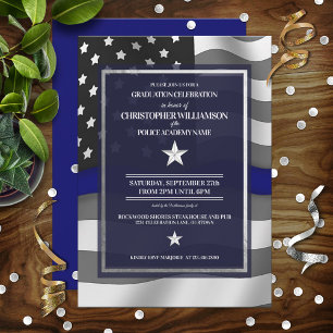 Police Academy Graduation Party Invitation