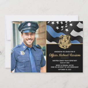 Police Academy Law Enforcement Graduation Announcement