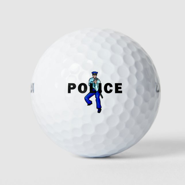 Police Action Logo Golf Balls (Front)