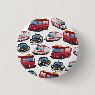 Police, Ambulance and Fire Service transport 1 Inch Round Button
