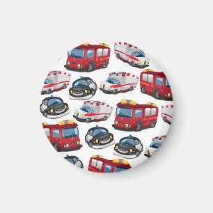Police, Ambulance and Fire Service transport Magnet