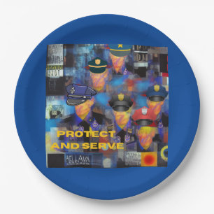 Police Appreciation Paper Plate
