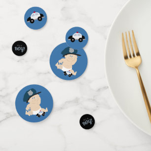 Police Baby Shower Baby Cop Baby Shower Confetti