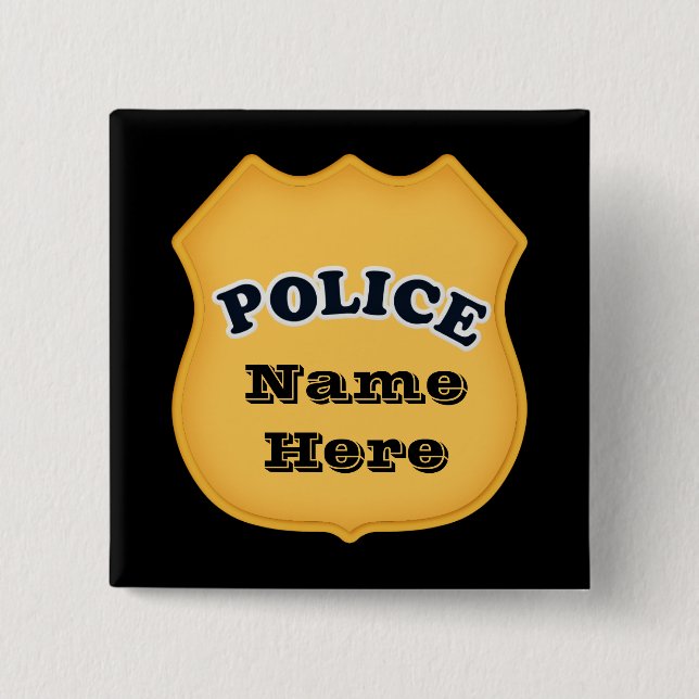 Police Badge add name button (Front)