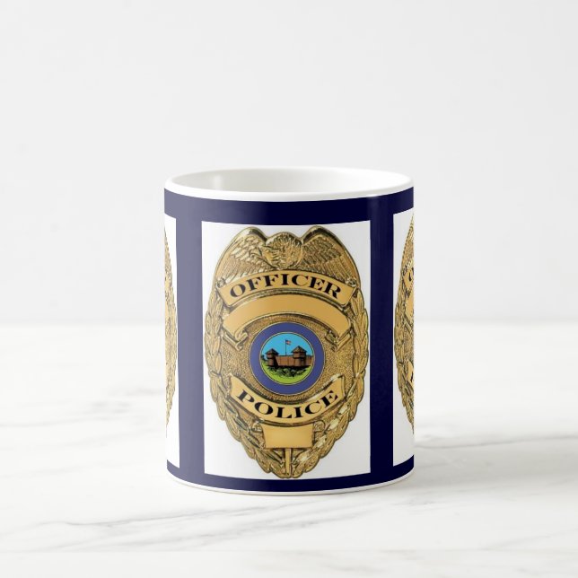 POLICE BADGE COFFEE MUG (Center)