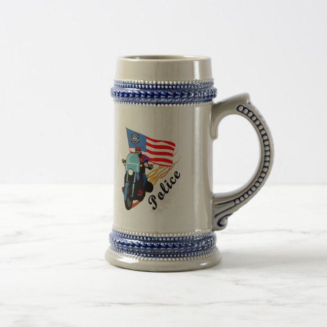 Police Bikers Beer Stein (Right)