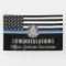 Police Blue Line Flag Congratulations Retirement