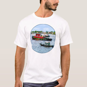 Police boat and Two Tugboats T-Shirt