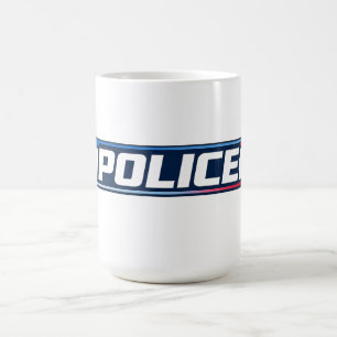 POLICE Bold Typography Streetwear Coffee Mug