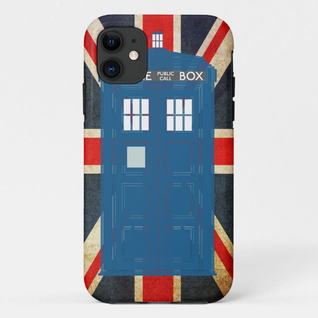 Police Box Customizable iPhone Case (Back)