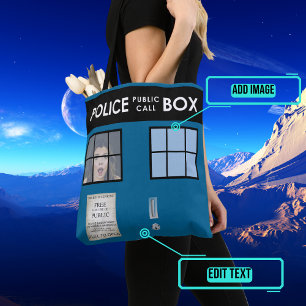 Police Box Customized Tote Bag