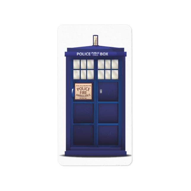 Police Box Label (Front)