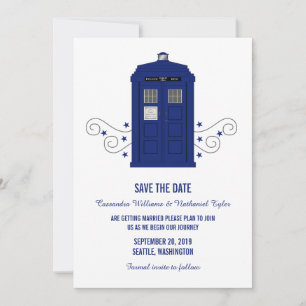 Police Box Save the Date Invitation v3