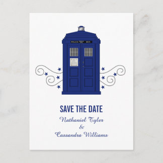 Police Box Save the Date Postcard v3
