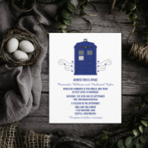 Police Box Wedding Invite v3