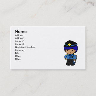 Police Boy Business Card