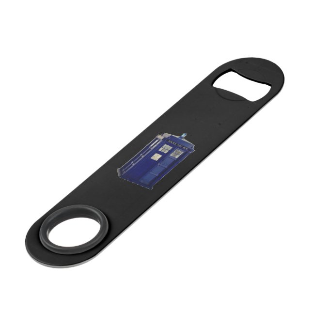 POLICE CALL BOX BOTTLE OPENER BAR KEY (Front Angled)