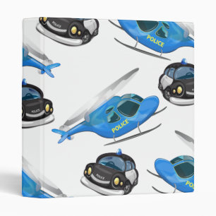 Police Car and helicopter Binder