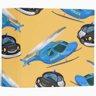 Police Car and helicopter Binder