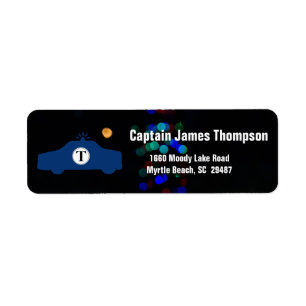 Police Car and Lights Background