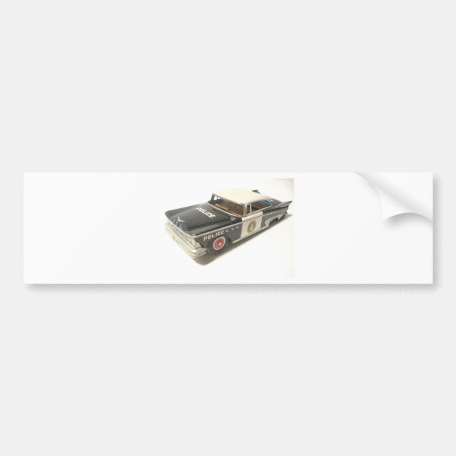 Police Car Bumper Sticker (Front)